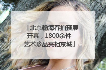 北京翰海春拍预展开幕，1800余件艺术珍品亮相京城