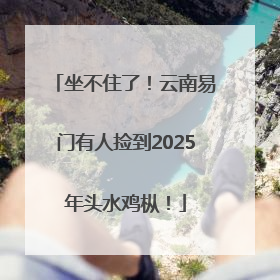 坐不住了！云南易门有人捡到2025年头水鸡枞！