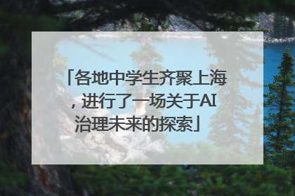 各地中学生齐聚上海，进行了一场关于AI治理未来的探索