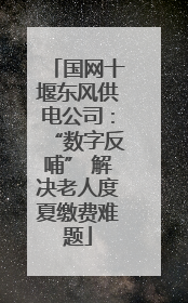 国网十堰东风供电公司：“数字反哺” 解决老人度夏缴费难题
