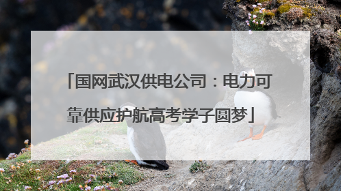 国网武汉供电公司：电力可靠供应护航高考学子圆梦