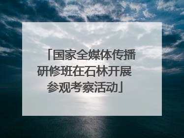 国家全媒体传播研修班在石林开展参观考察活动