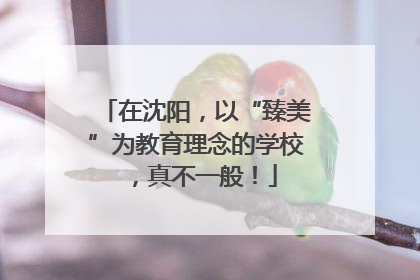 在沈阳，以“臻美”为教育理念的学校，真不一般！