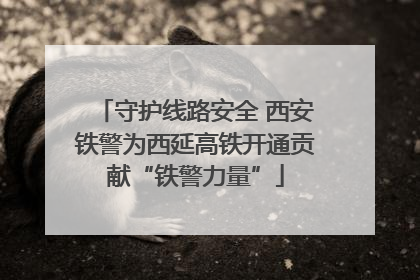 守护线路安全 西安铁警为西延高铁开通贡献“铁警力量”