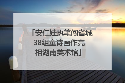 安仁娃执笔闯省城 38组童诗画作亮相湖南美术馆