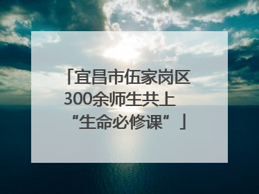 宜昌市伍家岗区300余师生共上“生命必修课”