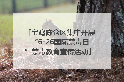宝鸡陈仓区集中开展“6･26国际禁毒日”禁毒教育宣传活动