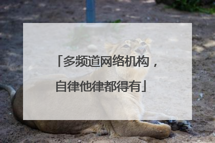 多频道网络机构，自律他律都得有