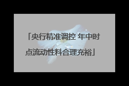 央行精准调控 年中时点流动性料合理充裕