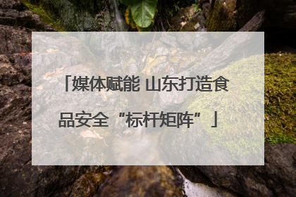 媒体赋能 山东打造食品安全“标杆矩阵”