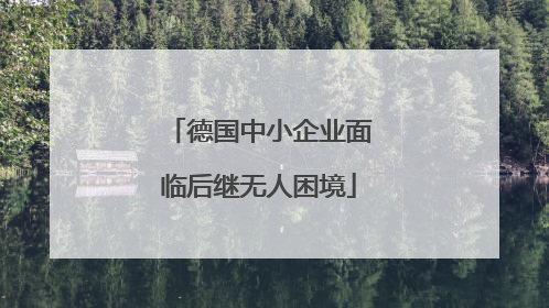 德国中小企业面临后继无人困境