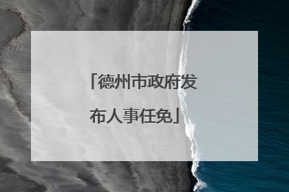 德州市政府发布人事任免