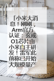 小米大消息！刚刚，Arm官方认证：玄戒O1芯片由小米自主研发！雷军此前称已开始大规模量产