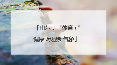 山东：“体育+”健康 尽显新气象