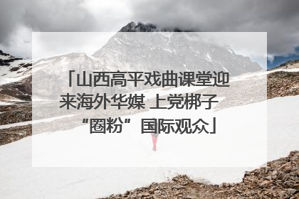 山西高平戏曲课堂迎来海外华媒 上党梆子“圈粉”国际观众