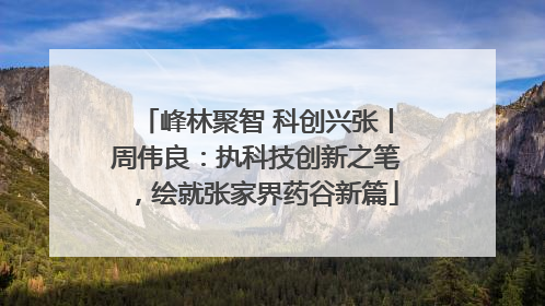 峰林聚智 科创兴张丨周伟良：执科技创新之笔，绘就张家界药谷新篇