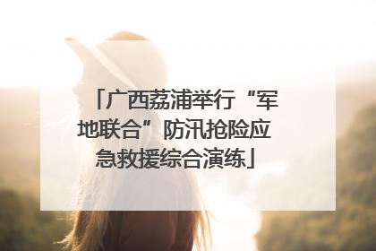 广西荔浦举行“军地联合”防汛抢险应急救援综合演练