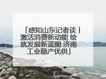 感知山东记者谈丨激活消费新动能 绘就发展新蓝图 济南工业稳产优供