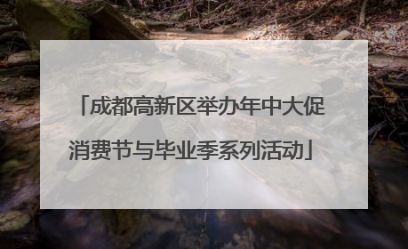 成都高新区举办年中大促消费节与毕业季系列活动