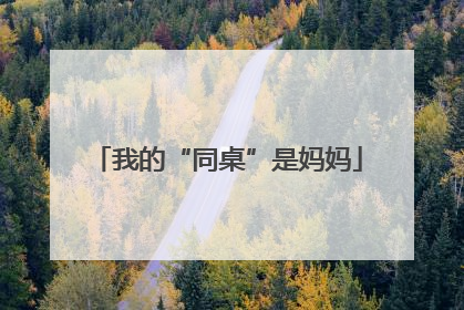 我的“同桌”是妈妈