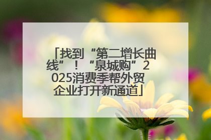 找到“第二增长曲线”！“泉城购”2025消费季帮外贸企业打开新通道