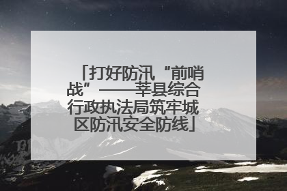 打好防汛“前哨战”——莘县综合行政执法局筑牢城区防汛安全防线