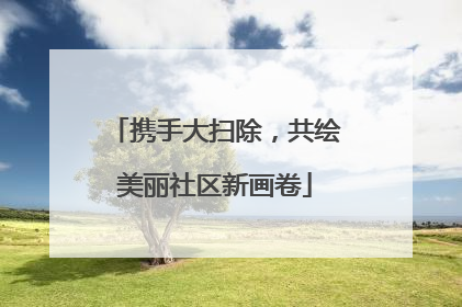 携手大扫除，共绘美丽社区新画卷