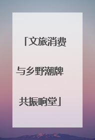 文旅消费与乡野潮牌共振响堂