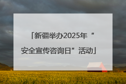 新疆举办2025年“安全宣传咨询日”活动