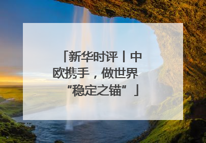 新华时评丨中欧携手，做世界“稳定之锚”