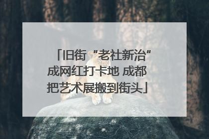 旧街“老社新治”成网红打卡地 成都把艺术展搬到街头