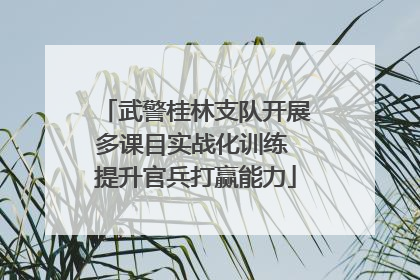 武警桂林支队开展多课目实战化训练 提升官兵打赢能力