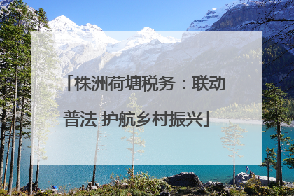 株洲荷塘税务：联动普法 护航乡村振兴