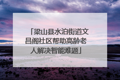梁山县水泊街道文昌阁社区帮助高龄老人解决智能难题