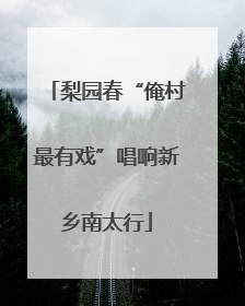 梨园春“俺村最有戏”唱响新乡南太行