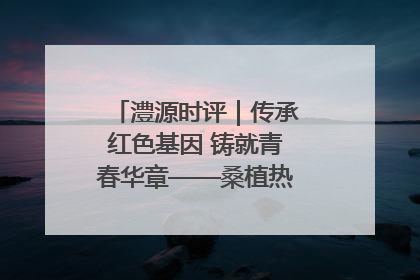 澧源时评｜传承红色基因 铸就青春华章——桑植热土上的青春长征