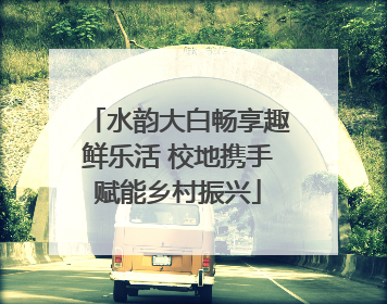 水韵大白畅享趣鲜乐活 校地携手赋能乡村振兴