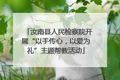汝南县人民检察院开展“以手传心，以爱为礼”主题帮教活动