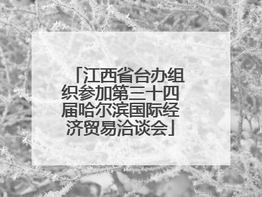 江西省台办组织参加第三十四届哈尔滨国际经济贸易洽谈会