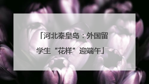 河北秦皇岛：外国留学生“花样”迎端午