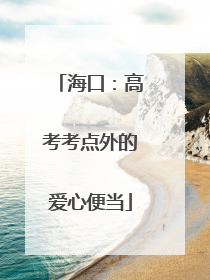 海口：高考考点外的爱心便当