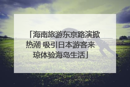 海南旅游东京路演掀热潮 吸引日本游客来琼体验海岛生活