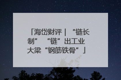 海岱财评｜“链长制” “链”出工业大梁“钢筋铁骨”