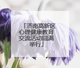 济南高新区心理健康教育交流活动圆满举行