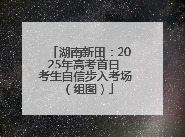 湖南新田：2025年高考首日 考生自信步入考场（组图）