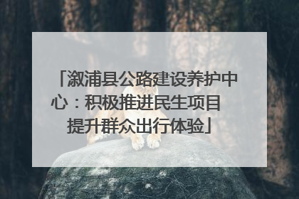 溆浦县公路建设养护中心：积极推进民生项目 提升群众出行体验