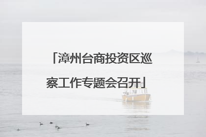 漳州台商投资区巡察工作专题会召开