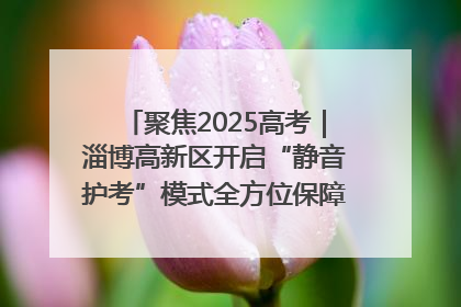 聚焦2025高考｜淄博高新区开启“静音护考”模式全方位保障高考环境整洁