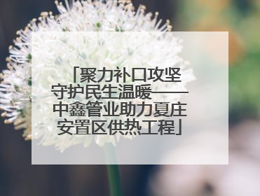 聚力补口攻坚 守护民生温暖——中鑫管业助力夏庄安置区供热工程