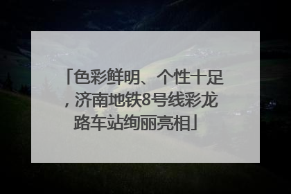 色彩鲜明、个性十足，济南地铁8号线彩龙路车站绚丽亮相